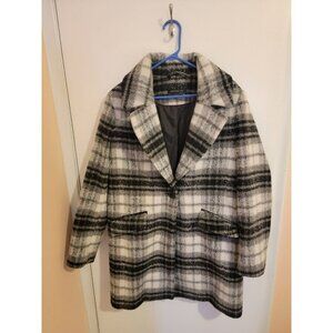 Preston and York Peacoat Wool Blend Plaid Womens Medium Cottagecore CabincoreY2K